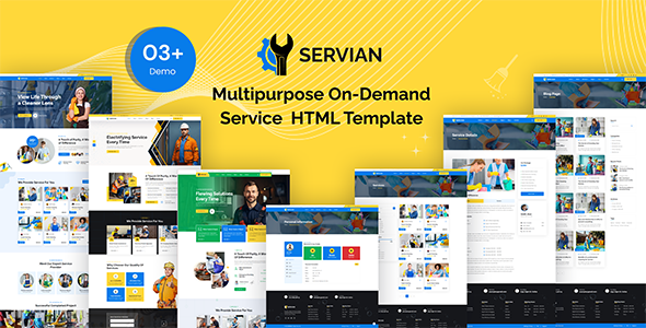 SERVIAN - Multipurpose On Demand Service HTML Template