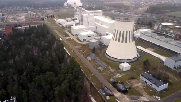 Thermal powerplant birds view