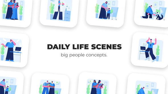 Daily Life Scenes - Big People Concepts