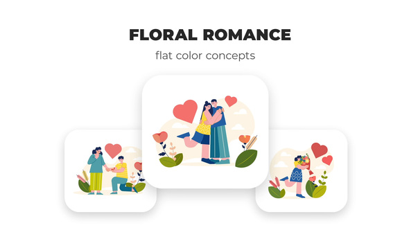 Floral Romance - Flat Color Concepts