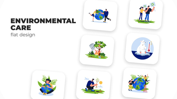 Environmental Care - Cartoon Design