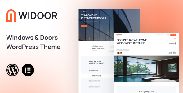 Widoor - Windows & Doors WordPress Theme