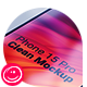 Phone 15 Pro Clean Mockup - VideoHive Item for Sale