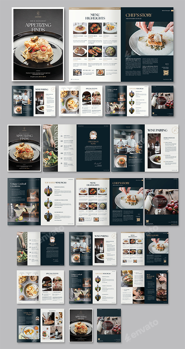 Menu Brochure Template