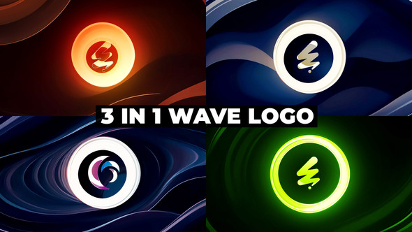 Hand Drawn Waves Logo Reveal alt