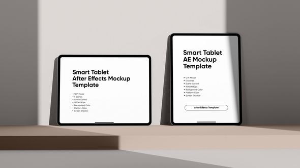 Smart Tablet Screen Mockup Template