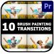 Brush Painting Transitions | Premiere Pro MOGRT - VideoHive Item for Sale