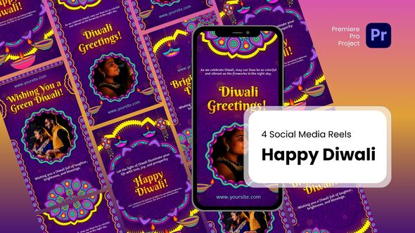 Reels - Happy Diwali Premiere Pro Templates