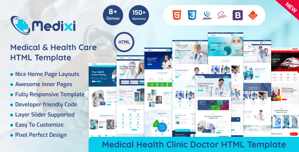 Medixi - Health Doctor Clinic & Medical Care HTML Template