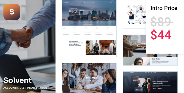 Solvent - Accounting and Finance WordPress Theme
