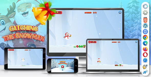 Catching the Snowman ( Construct | C3P | CAPX | HTML5 ) Christmas Game