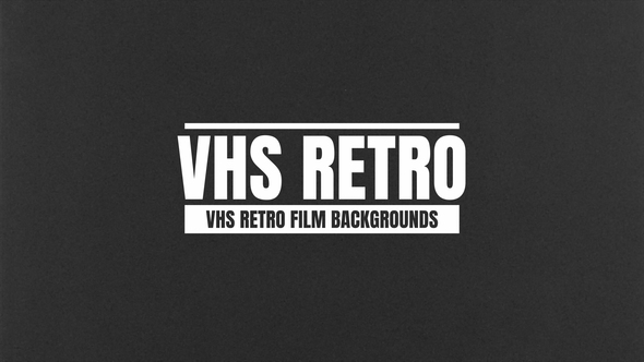 VHS Retro Film Texture Backgrounds For After Effects