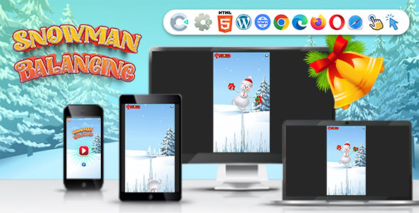 Snowman Balancing ( Construct | C3P | CAPX | HTML5 ) Christmas Game