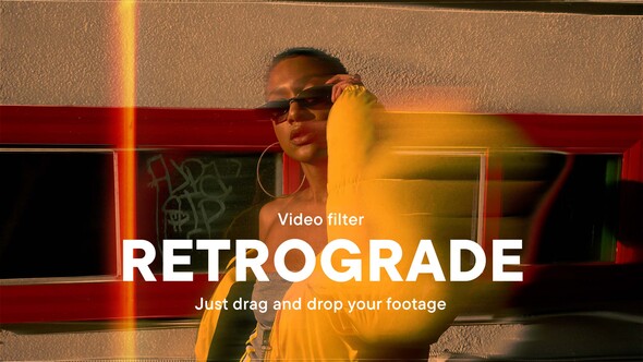 Retrograde Video Filter Effect Template