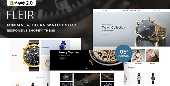 Fleir - Minimal & Clean Watch Store Shopify 2.0 Theme