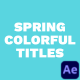 Spring Colorful Titles - VideoHive Item for Sale