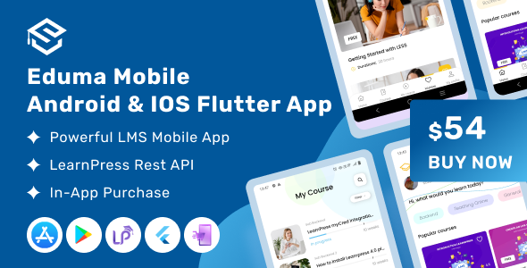 Eduma Mobile - Flutter LMS Mobile App for iOS & Android