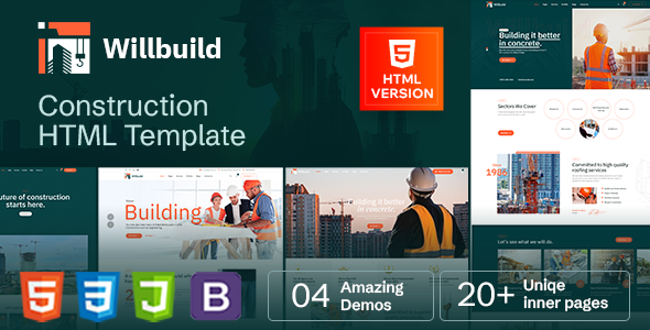 Willbuild - Construction HTML Template