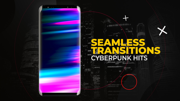 Vertical Cyberpunk Hits Transitions | After Effects