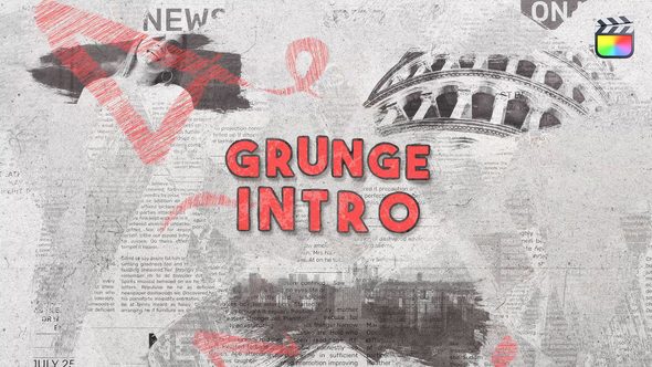 Grunge Brush Logo Intro - FCPX alt