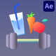Fitness Icons And Titles for After Effects - VideoHive Item for Sale