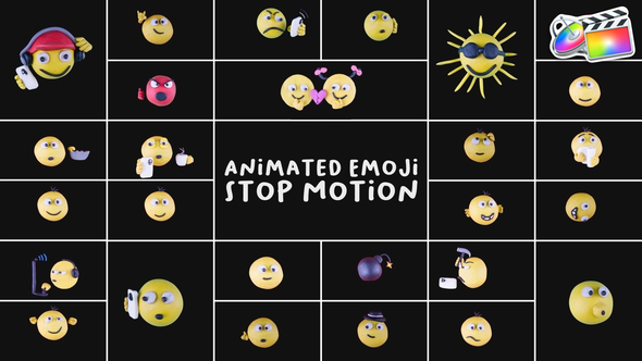 Animated Emoji Stop Motion | FCPX alt