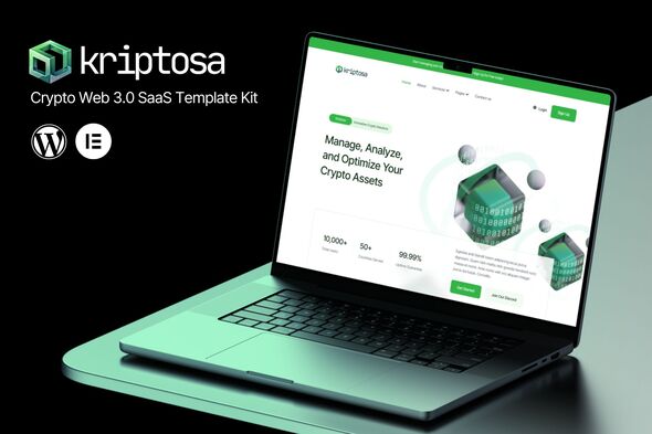 Kriptosa - Web3 SaaS Elementor Template Kit