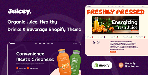 Juicey – Organic Juice & Health Drinks Shopify Theme – 0 Sold!