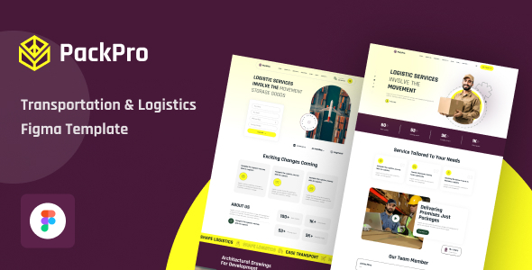 PackPro - Transportation & Logistics Figma Template