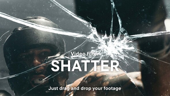 Shattered Glass Video Effect Template