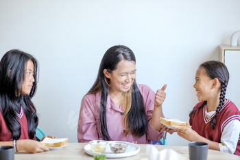 Happy Asian Family