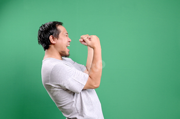 Man Celebrate Victory