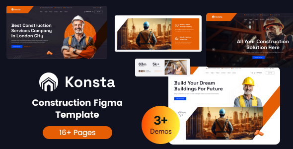 Konsat – Construction Building Figma Template – 0 Sold!