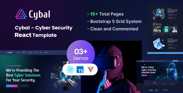 Cybal – Cyber Security React js Template – 0 Sold!