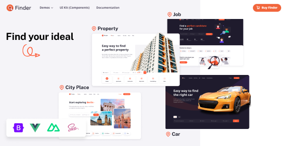 Finder – Nuxt 3 Multipurpose Directory & Listing Template – 0 Sold!