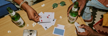 Website Banner of People Gambling