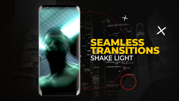 Vertical Shake Light Transitions | After Effects