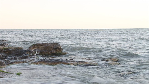 Waves on a Rocky Shore