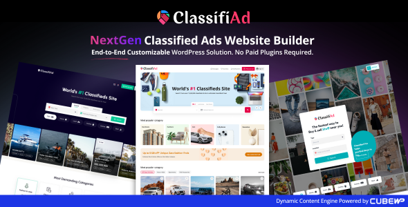 ClassifiAd | NextGen Classified Ads WordPress Theme – 0 Sold!