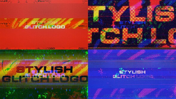 Stylish Glitch Logo