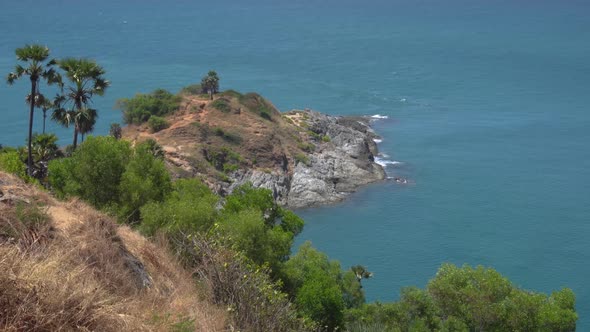 Promthep Cape Phuket, View on lagoon and reef, The amazing sea view, The beautiful landscape