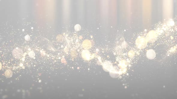 Gold Particle Background