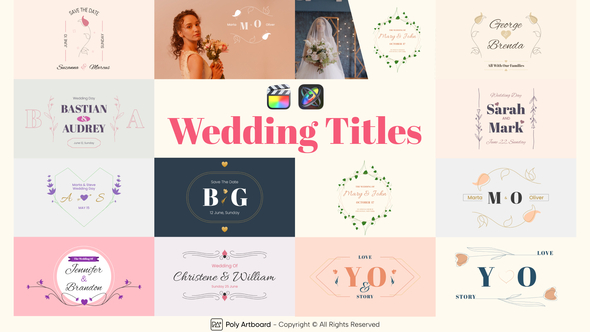 Wedding Titles For Final Cut Pro X alt