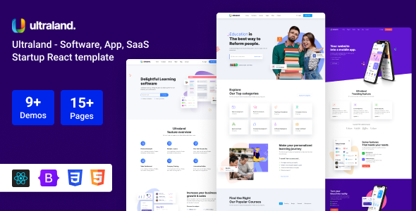 Ultraland – Software & App Startup React Template