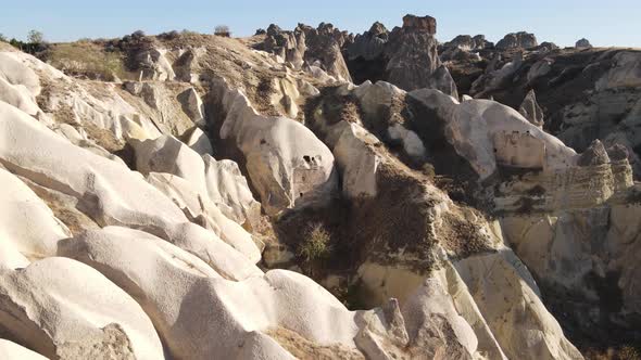 Cappadocia Landscape Aerial View. Turkey. Goreme National Park