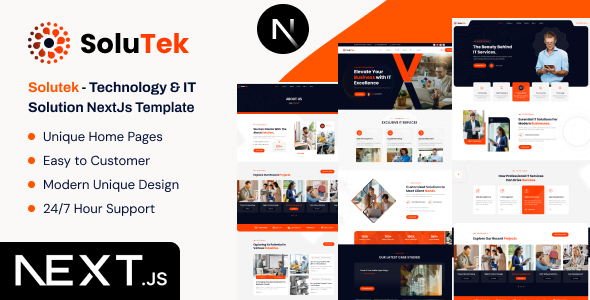 Solutek - Technology & IT Services React NextJs Template