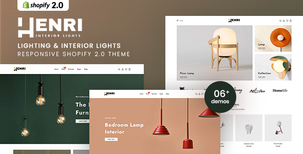 Henri – Lighting & Interior Lights Shopify 2.0 Theme – 0 Sold!