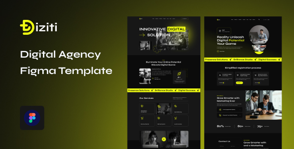 Diziti - Digital Agency Figma Template