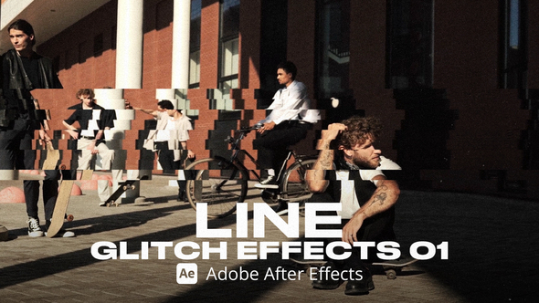 Line Glitch Effect 01 Ae alt