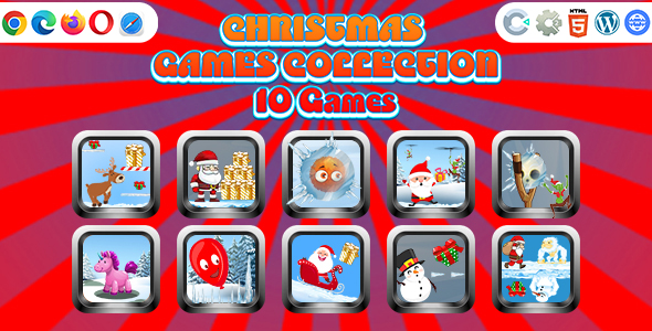 Game Collection 13 ( Construct | C3P | CAPX | HTML5 ) 10 Games for Christmas